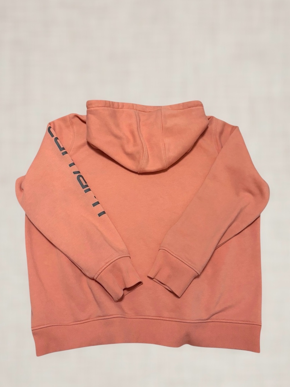 Carhartt Relaxed Fit Hoodie Womens 2X Peach Coral Logo Pullover
